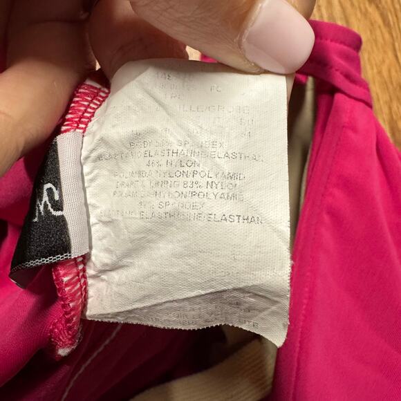 Miraclesuit Womens Solid Pink One Piece Slimming Ruched Swim Suit Size 14 - Picture 6 of 8